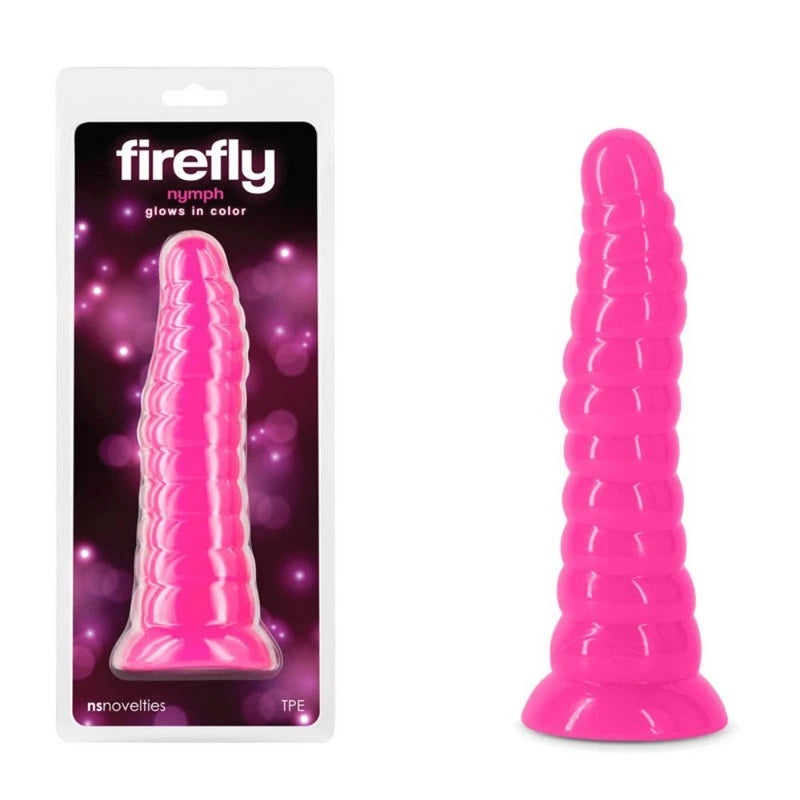 Firefly Nymph Glow In Dark Suction Cup Dildo Anal Dildos