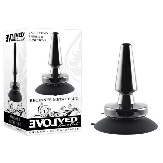 Buzzing Odyssey - Evolved Rechargeable Metal Plug - Butt Plugs