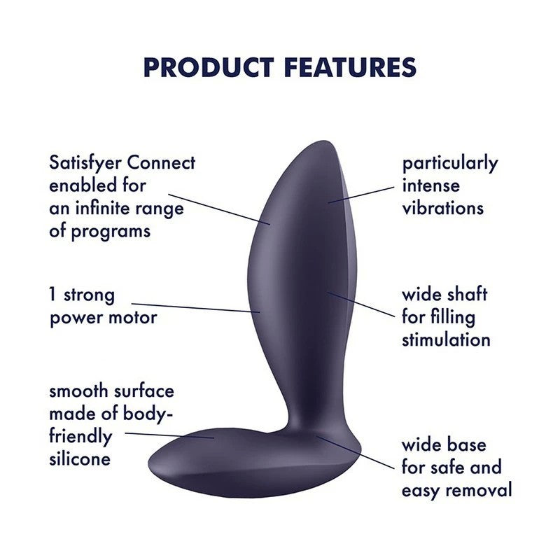 Satisfyer Power App Control Unisex Vibrating Anal Plug Anal Vibrators