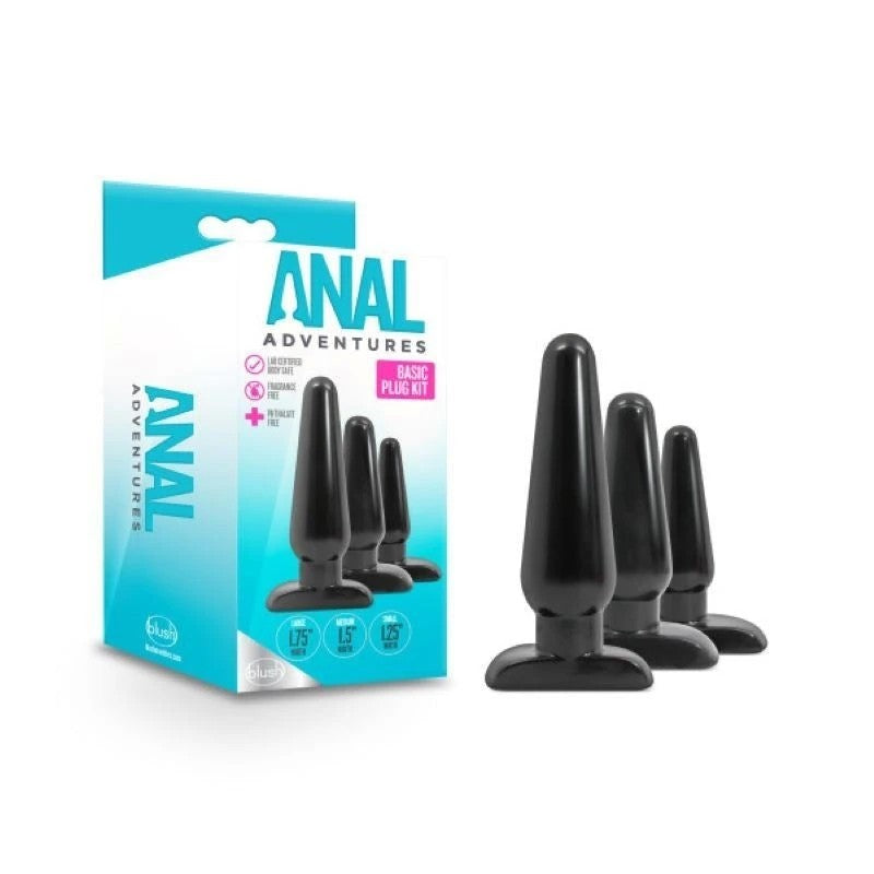 Anal Adventures - Discover Intimate Pleasures with Basic Plug Set Butt Plugs