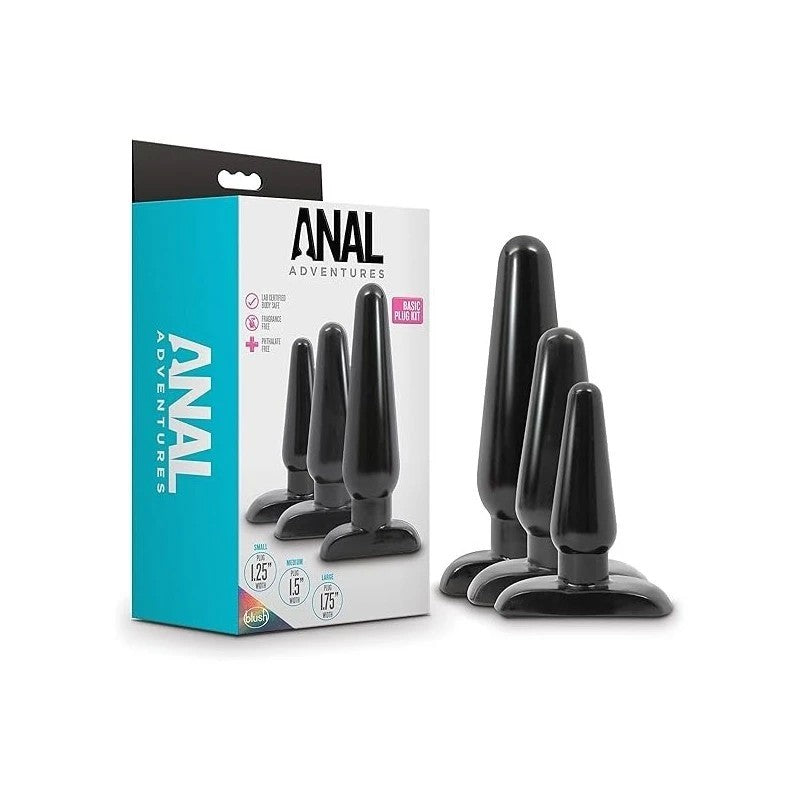 Anal Adventures - Discover Intimate Pleasures with Basic Plug Set Butt Plugs