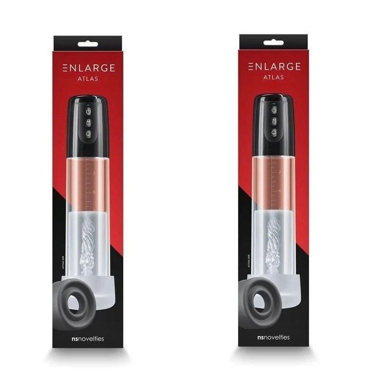 NS Novelties Enlarge Atlas Pump - Powerful 3-Speed Pleasure Booster Pumps, Extenders and Sleeves