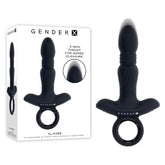 Gender X Dual Delight - Beaded Plug and Mini-Vibe Combo Anal Vibrators
