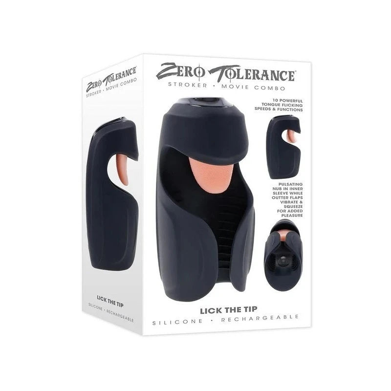 Zero Tolerance Lick The Tip Vibrating Male Stroker Masturbators and Strokers