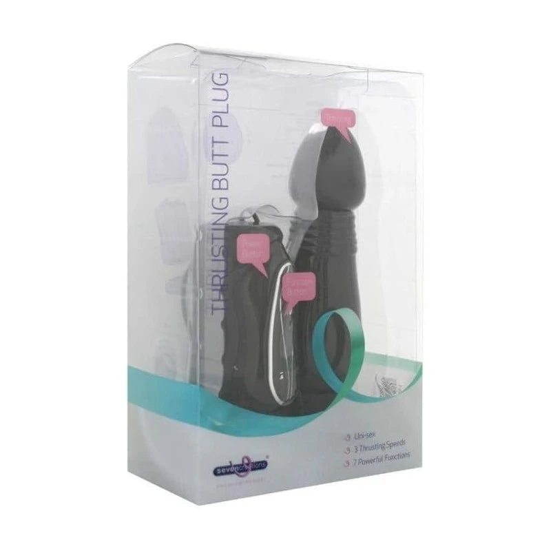 Seven Creations Turbo Thrust Vibrating Butt Plug Anal Vibrators