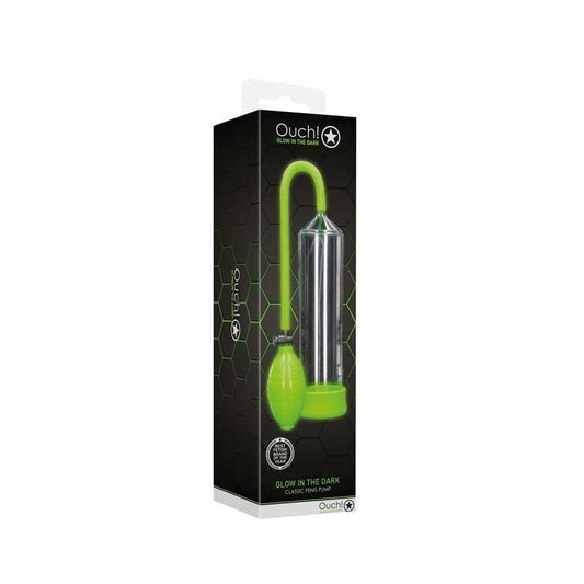 OUCH! Glow-in-the-Dark Penis Pump - Illuminate Your Pleasure - Pumps, Extenders and Sleeves