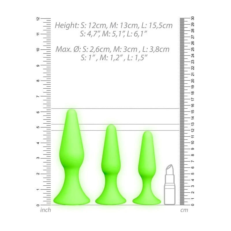 OUCH! Luminous Pleasure Plug - Ignite Your Intimate Explorations Butt Plugs