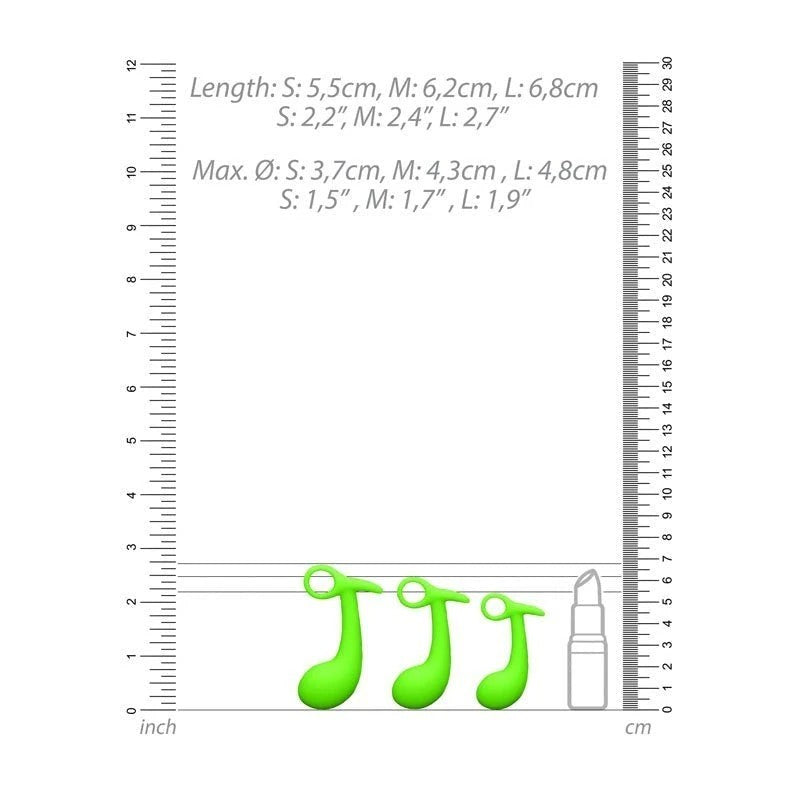 Radiant Bliss - OUCH! Glow-in-Dark Prostate Pleasure Set Prostate Toys