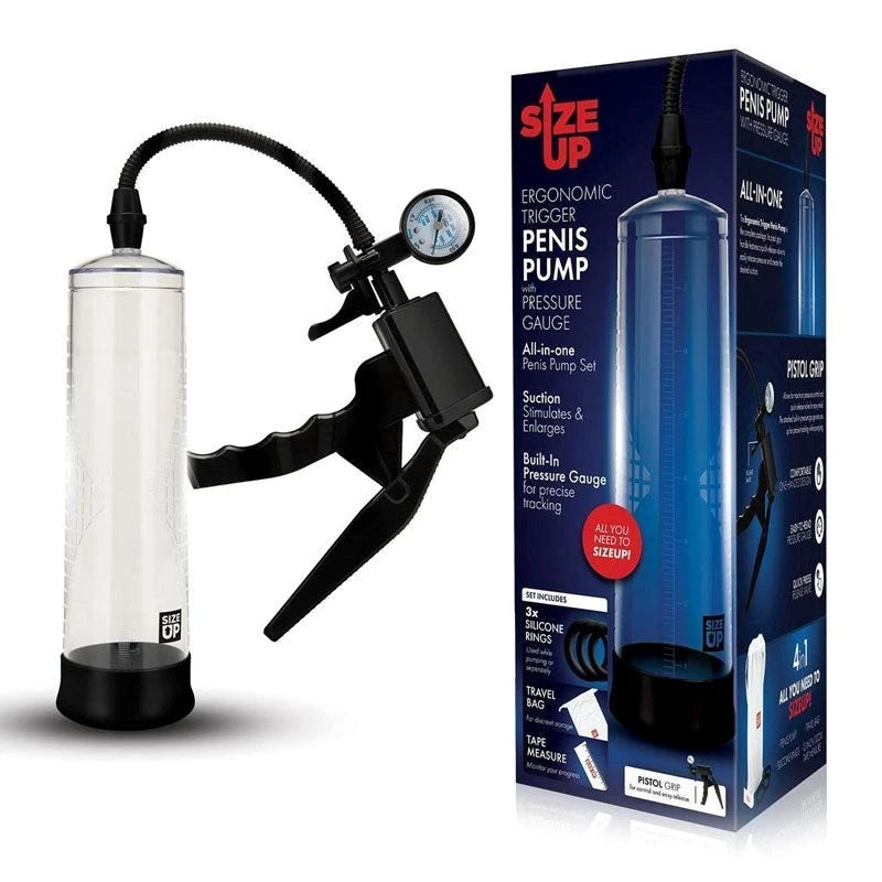 Size Up Ergonomic Trigger - Elevate Your Intimate Experience Pumps, Extenders and Sleeves