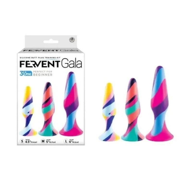 Fervent Gala Silicone Anal Traning Kit Butt Plugs