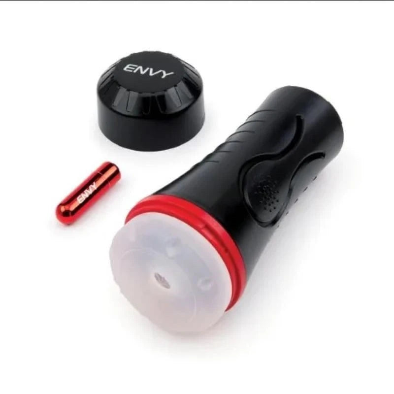 ENVY Squeezable Clear Clutch Stroker - 10 Vibrant Sensations Masturbators and Strokers