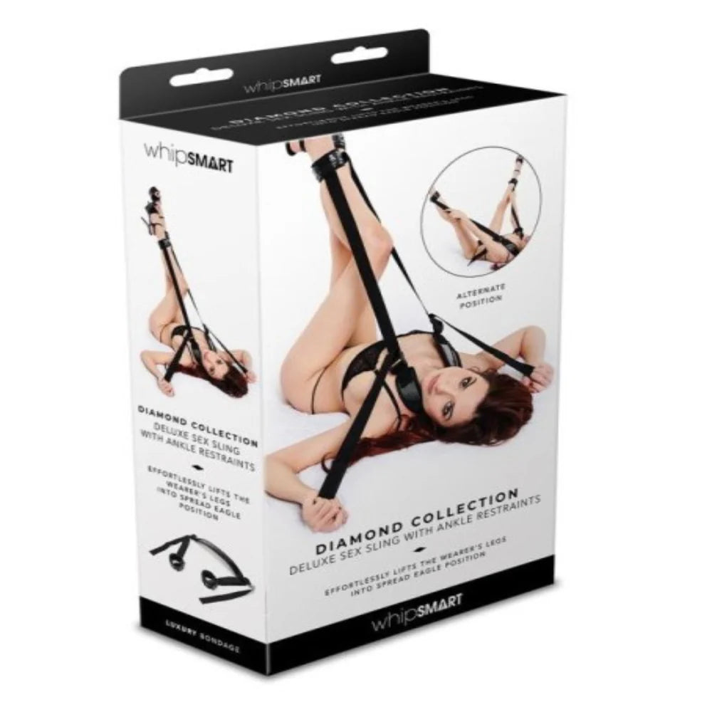 Whip Smart Diamond Deluxe Couples Play Swing - Enhance Missionary & Oral Sex Swings And Slings