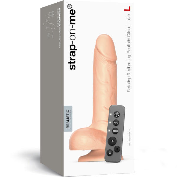 STRAP-ON-ME Rotating and Vibrating Realistic Dildo Large Vibrating Dildos