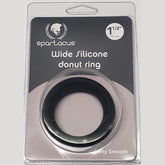 Wide Silicone Donut Cock Ring - 1.5 Inch Glass Sex Toys
