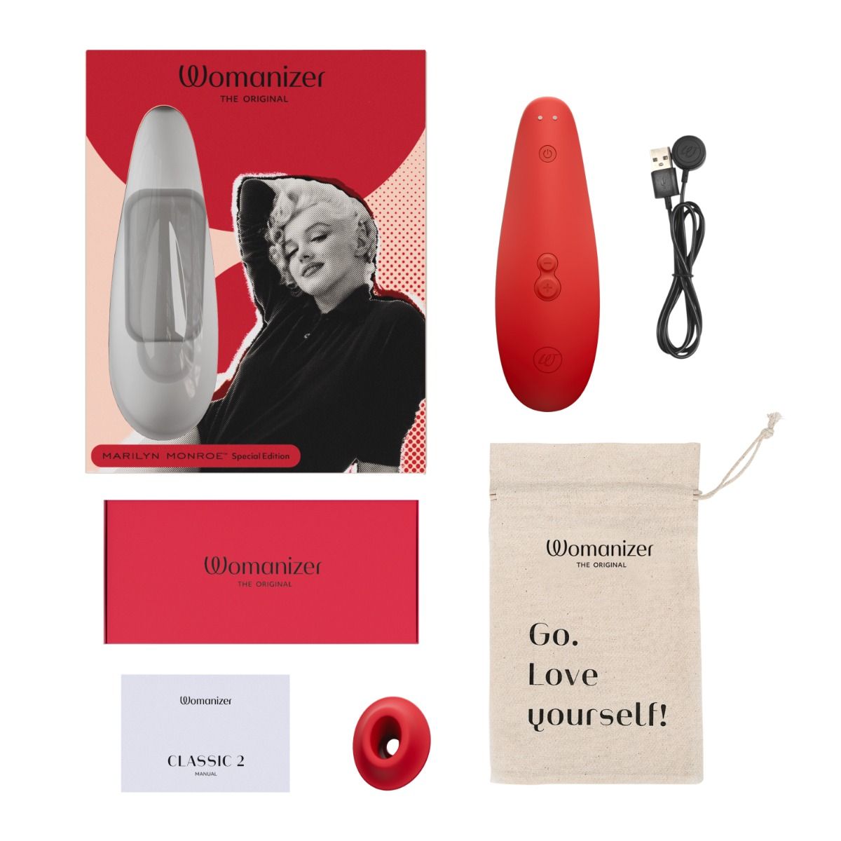 Womanizer Marilyn Monroe Classic 2 Clit Stimulator Clit Ticklers and Pulsators