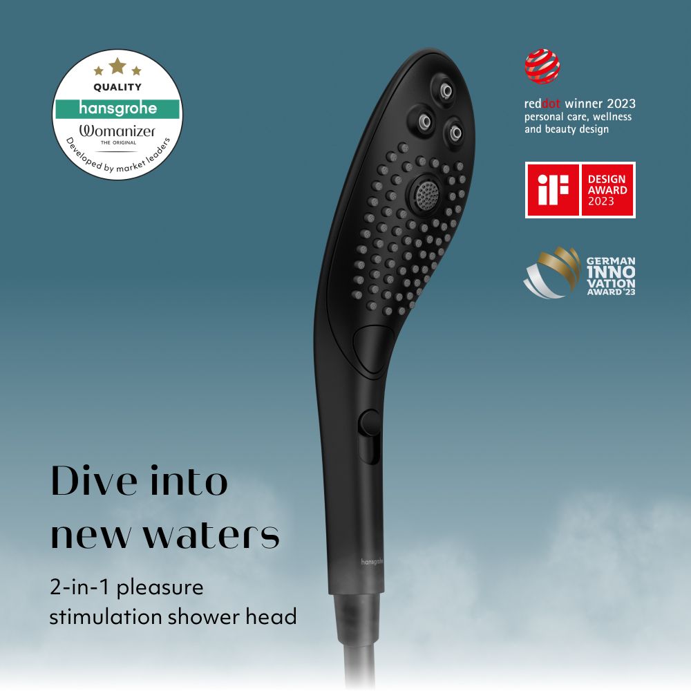 Womanizer Wave Waterproof Clitoral Stimulator Black Clit Ticklers and Pulsators