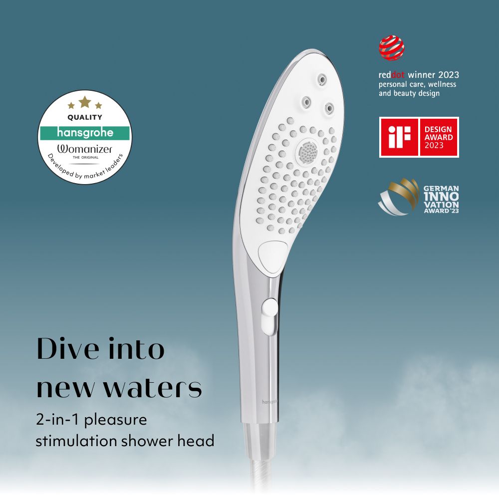 Womanizer Wave Waterproof Clitoral Stimulator Chrome Clit Ticklers and Pulsators