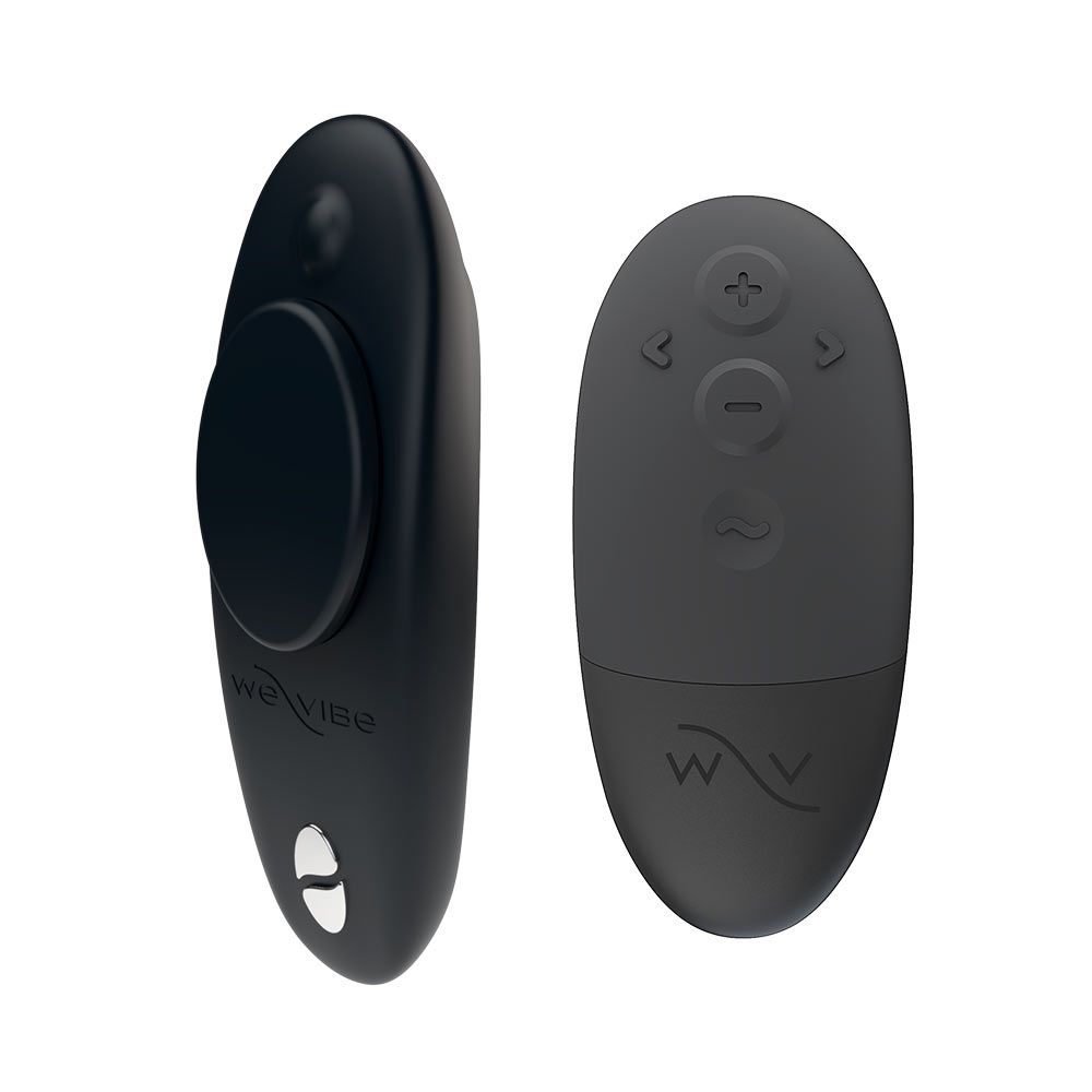 We-Vibe Moxie + Wearable Hands Free Clitoral Stimulators Black Clit Ticklers and Pulsators