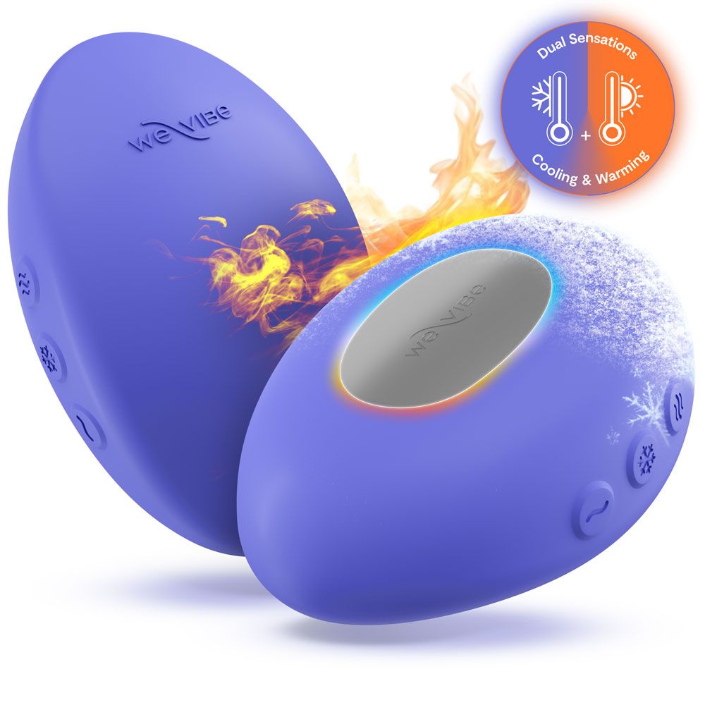 We-Vibe Temp Multi Functions Lay On Vibrator Blue Clit Ticklers and Pulsators
