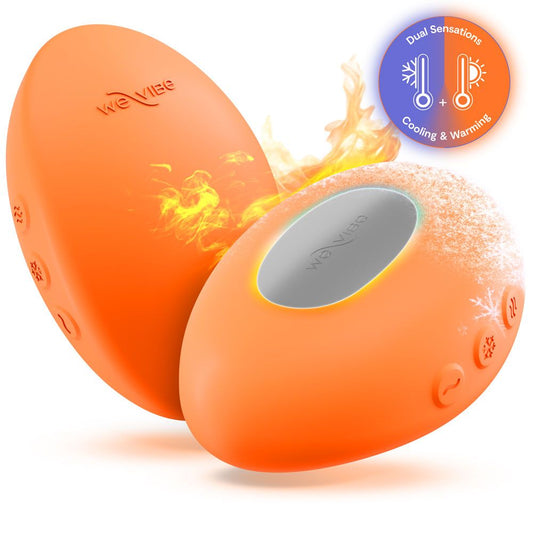 We-Vibe Temp Multi Functions Lay On Vibrator Tangerine Clit Ticklers and Pulsators