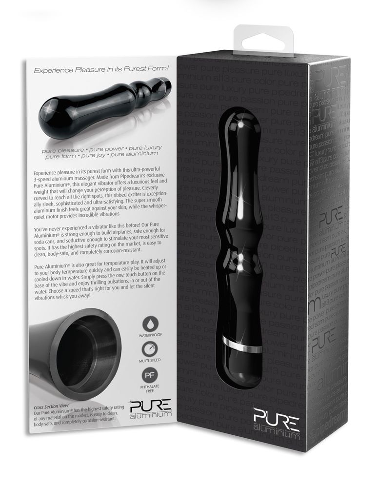 Pure Aluminium Black Sex Toy Image