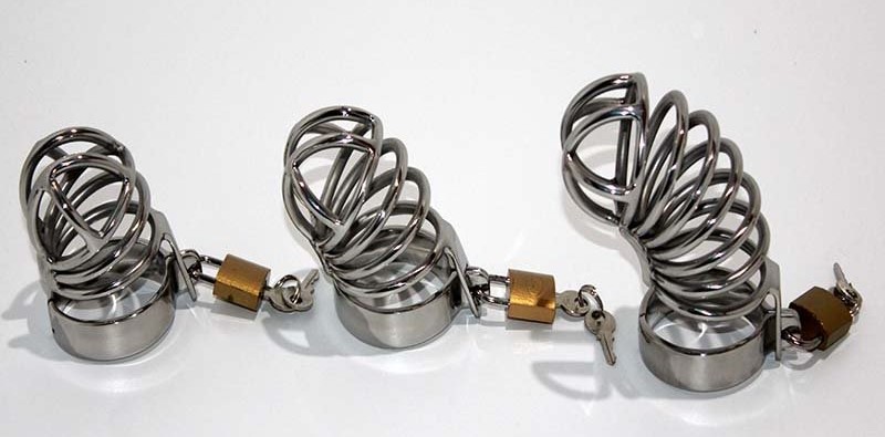 Surgical steel chastity devices