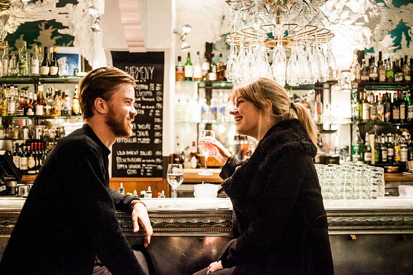 Flirting at a Bar Photo