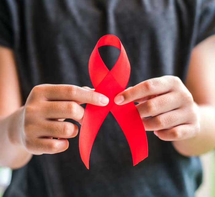 HIV Red Ribbon Photo