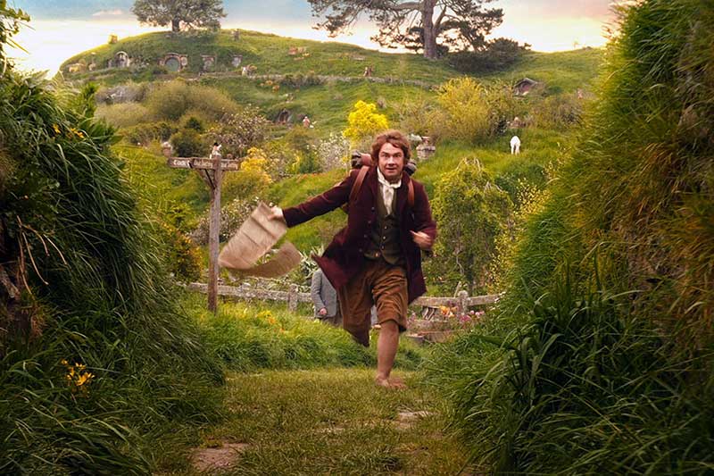 Hobbit in Green Grass Photo