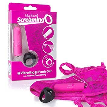 Screaming O Vibrating Panty Set in Pink