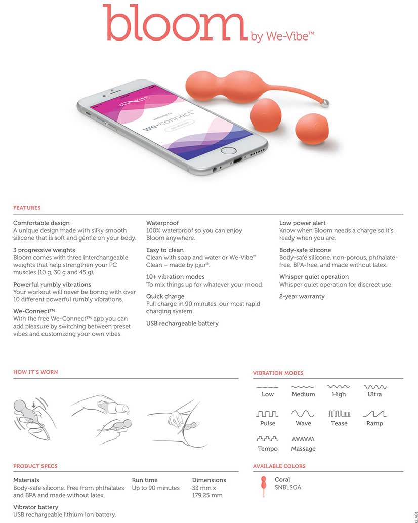 We-Vibe Bloom With We-Connect App Sex Toy Image