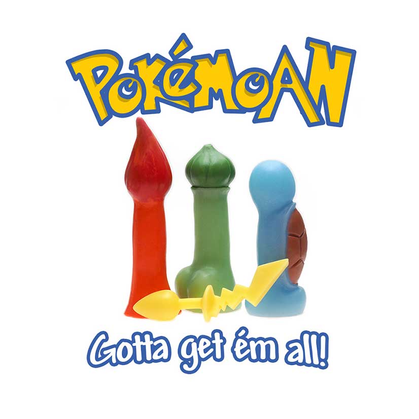 Pokemoan Dildos By Geeky Sex Toys