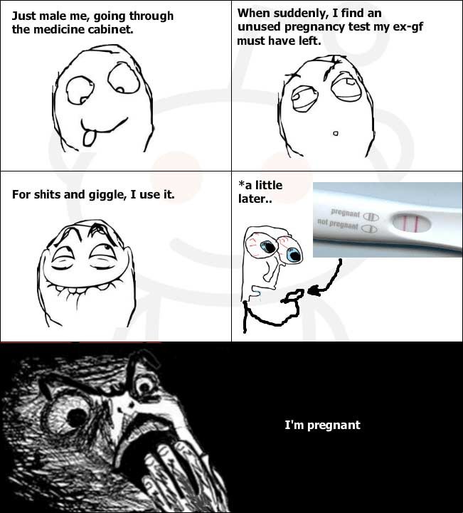 Funny Meme Of Man's Pregnancy Test