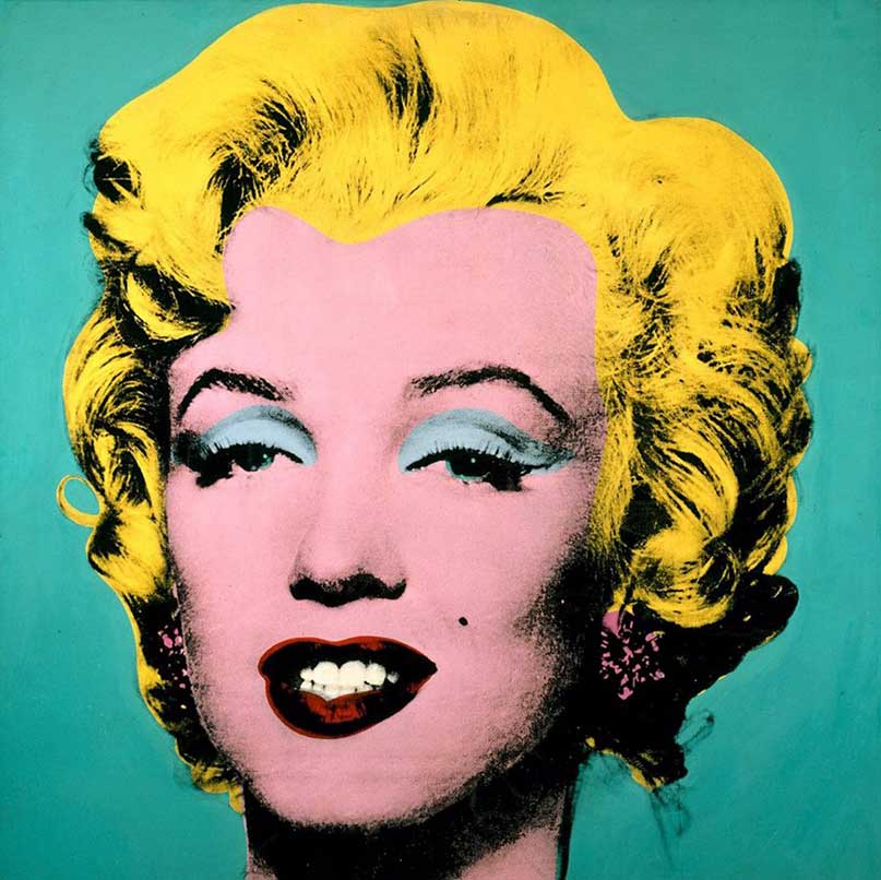 Pop art of Marilyn Monroe