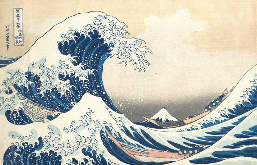Famous japanese print of sea