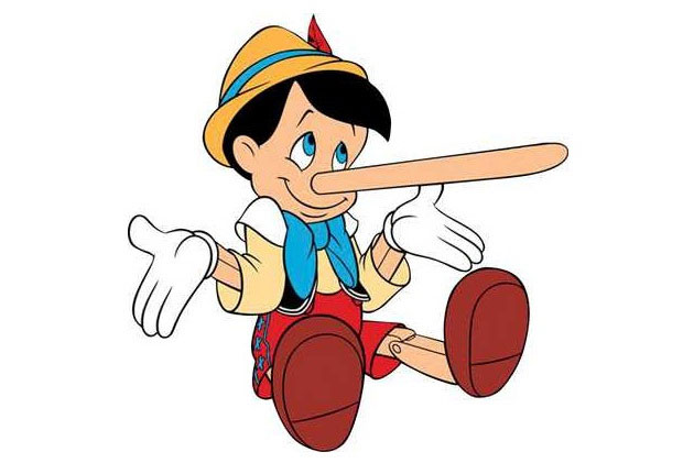 Pinocchio's long nose