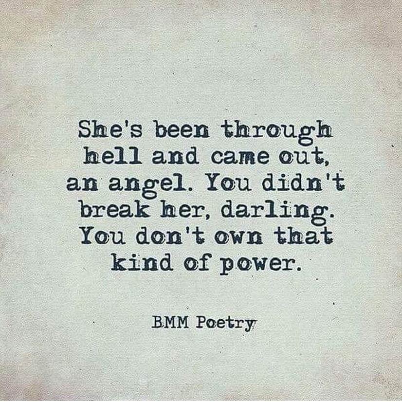 Breaking an angel quote