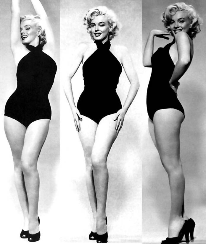 Marilyn Monroe's pinup model style