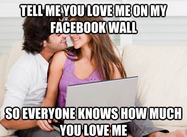 Relationship posts on Facebook