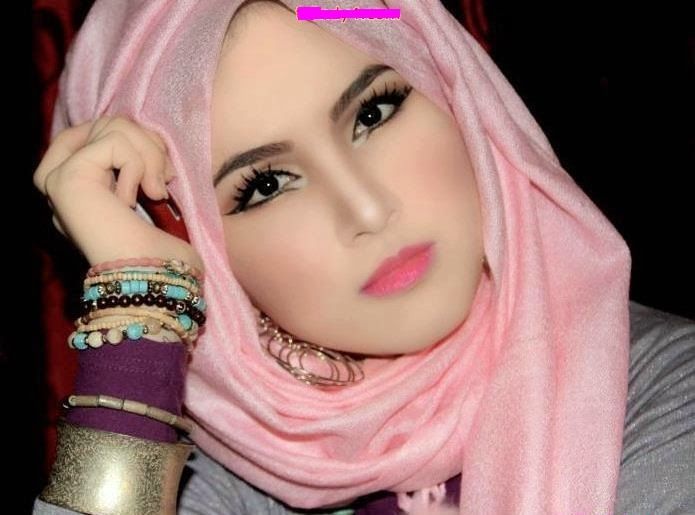 Pink Hijab Woman