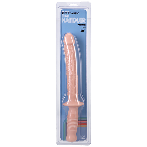 Doc Johnson The Classic Manhandler 10 Inch Dildo Plus Handle - Realistic Dildos