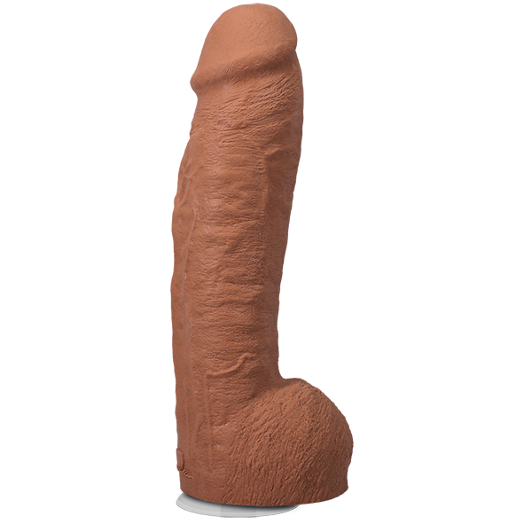Vac-U-Lock Hung 12 Inch Ultraskyn Realistic Cock With Balls Realistic Dildos