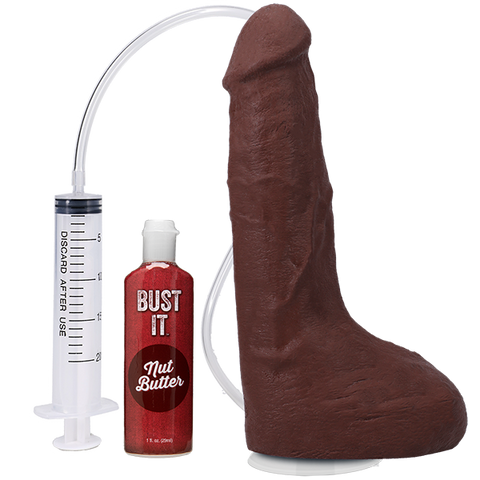Vac-U-Lock 9.5 Inch Ultraskyn Squirting Cock With Balls - Realistic Dildos