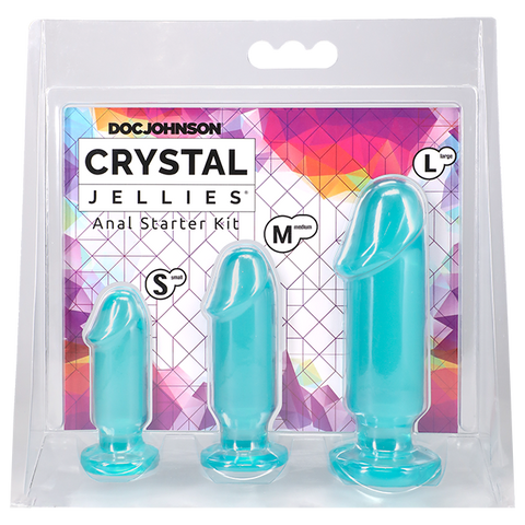 Doc Johnson Crystal Jellies Beginner Anal Starter Kit
