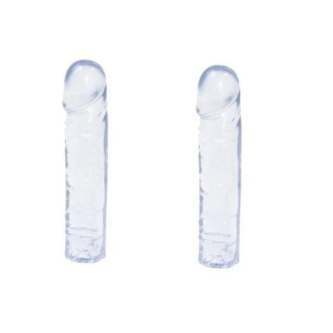 Doc Johnson 8 Inch Crystal Jellies Classic Realistic Dong - Realistic Dildos