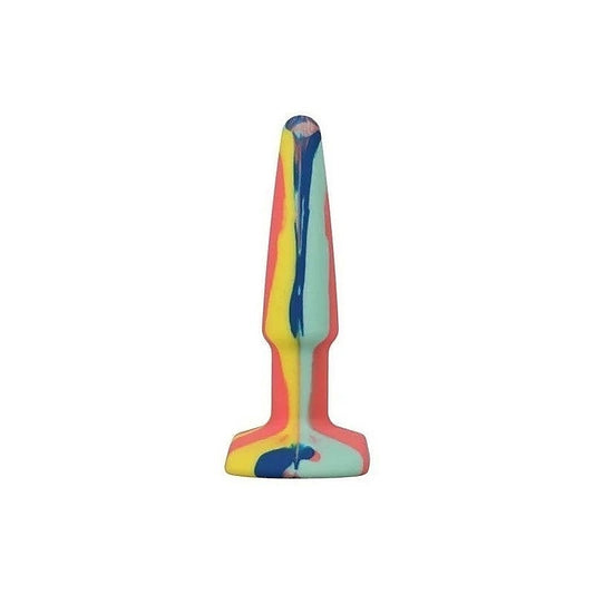 Doc Johnson A-Play Groovy Boxed Silicone Anal Plug Sunrise