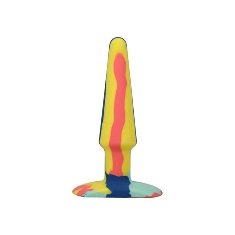 Doc Johnson A-Play Groovy Boxed Silicone Anal Plug Sunrise - Butt Plugs