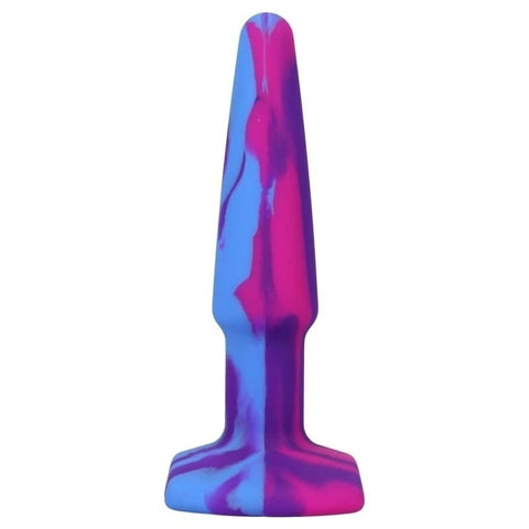 Doc Johnson A-Play Groovy Silicone Anal Plug Berry - Butt Plugs