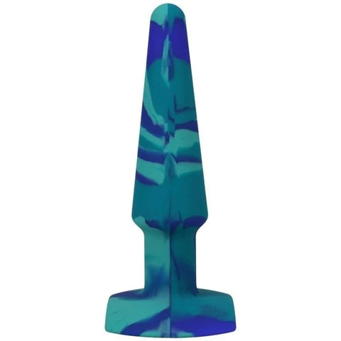 Doc Johnson A-Play Groovy Silicone Anal Play Plug Ocean - Butt Plugs