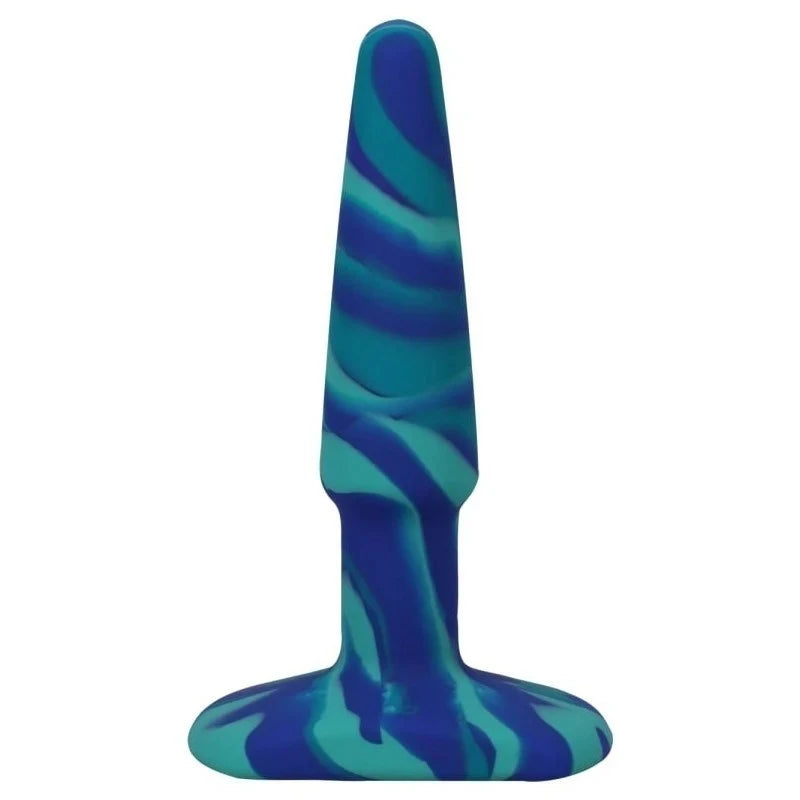 Doc Johnson A-Play Groovy Silicone Anal Play Plug Ocean Butt Plugs